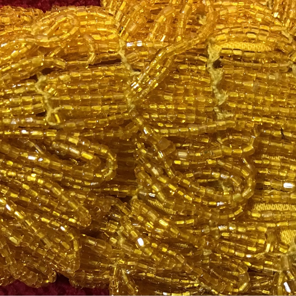 Antique 1920’s Glass Beaded Drawstring Flapper Pu… - image 3